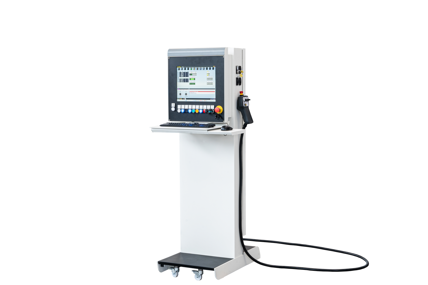 Ergonomic operator interface of the Bolero 5 CNC machining center, featuring an intuitive control panel and Industry 4.0 compatibility for efficient machining operations.