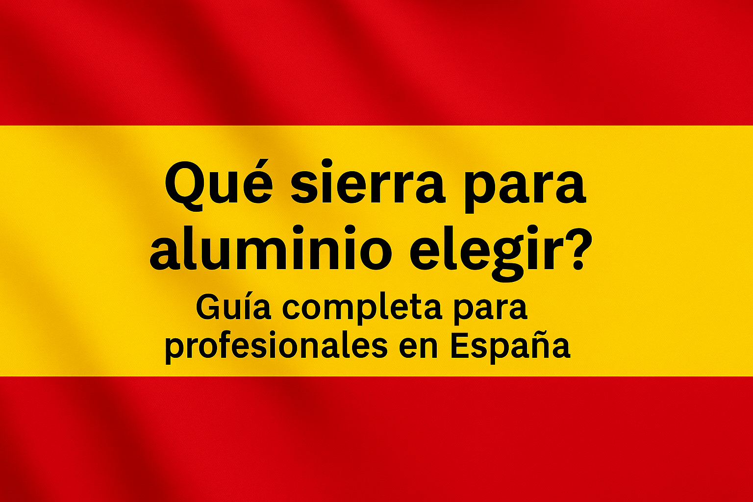 ¿Qué sierra para aluminio elegir en España? Guía completa para profesionales